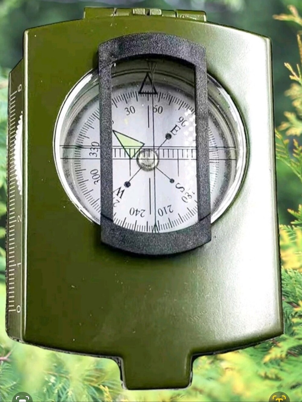 Professional Military-Style Lensatic Compass